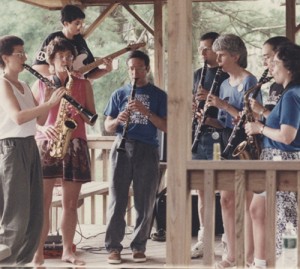 Playing with the Rom Ensemble, Ramblewood, 1994.