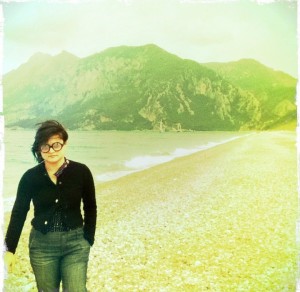 Paula at Olympos on the Antalya coast of Turkey in 2011.